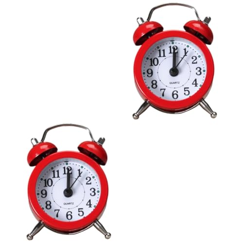 ORFOFE 2 Stücke Metall Material Kinder Wecker Desktop Mini Uhr Kinder Uhren Alarm Verarbeitung von ORFOFE