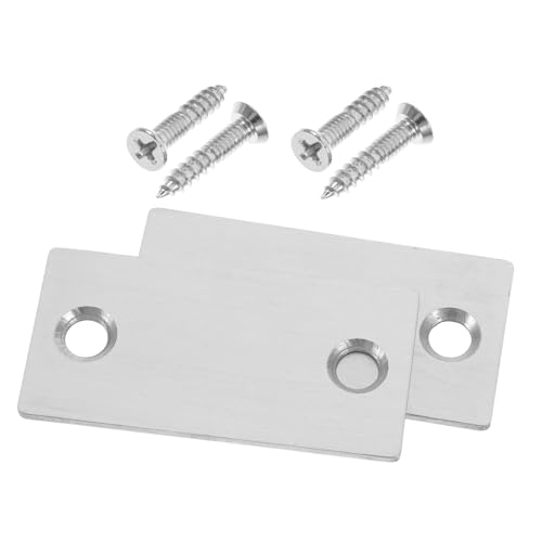 ORFOFE 2Stücke Türschlossplatte Abdeckungen Türloch Füllplatten für Rv Türen Einfache Installation Langlebiges Material Schrauben für Sichere Türschlösser von ORFOFE