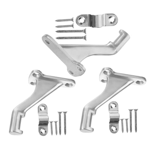 ORFOFE 3 Sätze Edelstahl Treppen Handlaufhalterung Set mit Schrauben und Unterlegscheiben Robuste Handlaufstütze für Innen und Außen Rostfrei Einfache Montage Kompatibel mit Handläufen ORFOFE 3 Sätze Edelstahl Treppen Handlaufhalterung Set mit Schrauben und Unterlegscheiben Robuste Handlaufstütze für Innen und Außen Rostfrei Einfache Montage Kompatibel mit Handläufen von ORFOFE