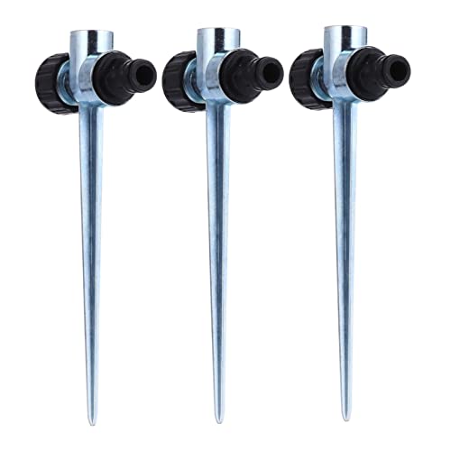 ORFOFE 3 Stck. Teiliges Gartensprinkler Erdspieße aus Legiertem Stabile Basis für Rasensprenger Installieren Kompatibel für Gartenbewässerung und Landwirtschaft von ORFOFE