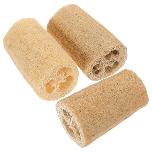 ORFOFE 3 Stück Haustier Kauspielzeug Loofah Molar Scheiben Natürlich für Hamster Meerschweinchen Kaninchen Zahnpflege gegen Zahnstein und Langeweile von ORFOFE