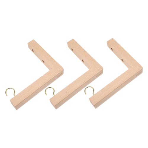 ORFOFE 3 Stück Pflanzenhaken Wandmontage Schwerlast Haken für Blumentöpfe Windspiele Vogelhäuschen Outdoor Pflanzenhalterung mit Natürlicher Oberfläche und Einfachem Installationszubehör von ORFOFE