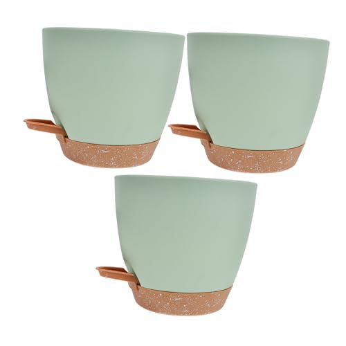 ORFOFE 3 Stück Selbstbewässernde Blumentöpfe aus Kunststoff Dekorative Pflanzkübel mit Bewässerungssystem für Zimmerpflanzen Balkon und Innenbereich Modernes Design Strapazierfähig und ORFOFE 3 Stück Selbstbewässernde Blumentöpfe aus Kunststoff Dekorative Pflanzkübel mit Bewässerungssystem für Zimmerpflanzen Balkon und Innenbereich Modernes Design Strapazierfähig und von ORFOFE