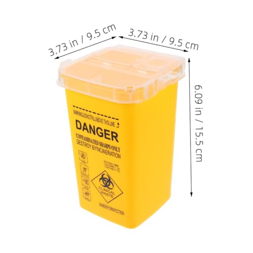 ORFOFE 3 Stück Sicherer Sharps entsorgungsbehälter mit Klappbarem Deckel Leichter für Gebrauchte Scharfe Gegenstände für Zuhause Labor und Schönheitssalon ORFOFE 3 Stück Sicherer Sharps entsorgungsbehälter mit Klappbarem Deckel Leichter für Gebrauchte Scharfe Gegenstände für Zuhause Labor und Schönheitssalon von ORFOFE