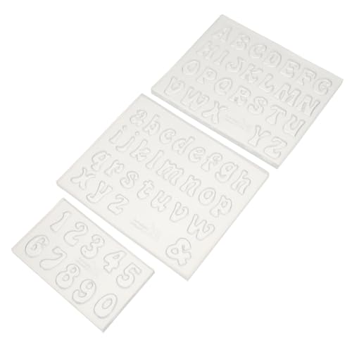 ORFOFE 3 Stück Silikonform Zahlen Alphabet Formen Epoxidharz DIY Handwerksform Transparent Langlebig Reißfest für Individuelle Schmuck Dekorationsgestaltung ORFOFE 3 Stück Silikonform Zahlen Alphabet Formen Epoxidharz DIY Handwerksform Transparent Langlebig Reißfest für Individuelle Schmuck Dekorationsgestaltung von ORFOFE