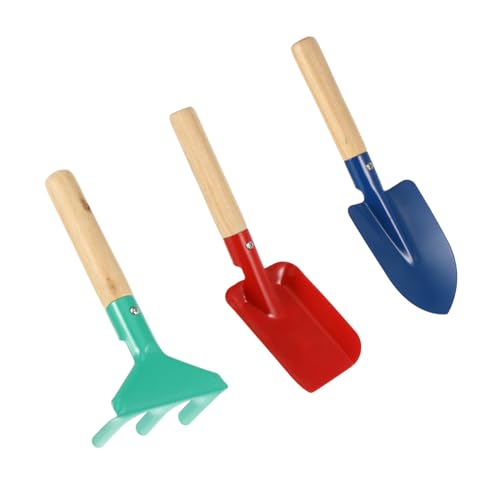 ORFOFE 3 Stück Teiliges Gartenwerkzeug Set aus Metall mit Holzgriff Buntes Pflanzschaufel und Rechen für Kleine Robust und Kindgerecht für Garten und Strandspaß Zufällige Zufällige Farbe ORFOFE 3 Stück Teiliges Gartenwerkzeug Set aus Metall mit Holzgriff Buntes Pflanzschaufel und Rechen für Kleine Robust und Kindgerecht für Garten und Strandspaß Zufällige Zufällige Farbe von ORFOFE