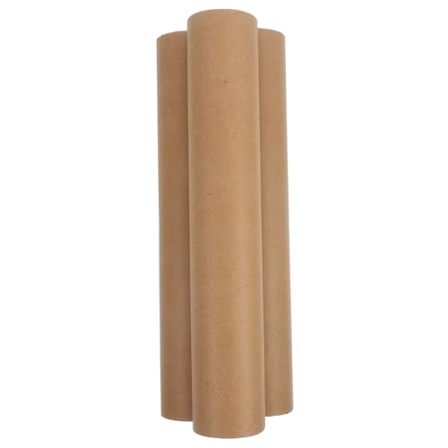 ORFOFE 3 Stück Teiliges Kraftpapier Bastelpapier Röhren Vielseitig Zuschneidbar Stabile Kartonröhren zum Basteln und Verpacken von ORFOFE