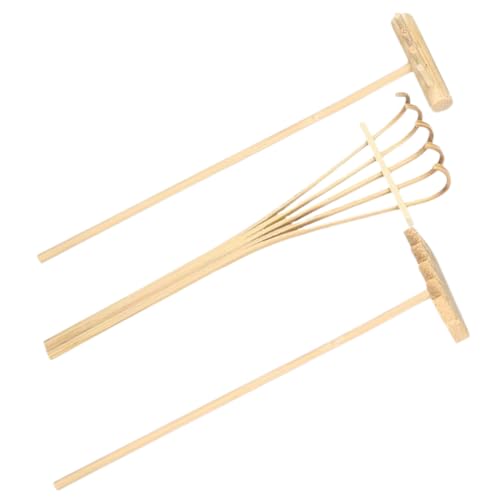 ORFOFE 3 Stück Teiliges Mini Zen Garten Rechen aus Leichtem Kunststoff Kreative Spielsand Werkzeuge für Desktop Dekoration Rustikaler Stil für Achtsamkeit Meditation und Geschenkideen ORFOFE 3 Stück Teiliges Mini Zen Garten Rechen aus Leichtem Kunststoff Kreative Spielsand Werkzeuge für Desktop Dekoration Rustikaler Stil für Achtsamkeit Meditation und Geschenkideen von ORFOFE