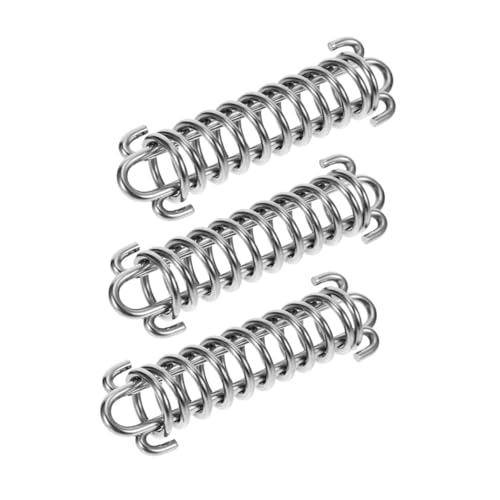 ORFOFE 3 Stück Zugfeder aus Edelstahl Schockabsorbierend und Wetterfest Stoßdämpfende Bungee-Federung für Angenehmes Gassigehen und Training Geeignet für Mittlere und Große Hunde von ORFOFE