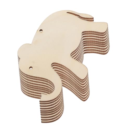ORFOFE 30 Stück Teiliges Holz mit Vorgebohrten Löchern und Juteschnur DIY Holz Bastelzuschnitte zum Bemalen Stempeln und Dekorieren für Hochzeitsdeko Geschenkverpackung und von ORFOFE