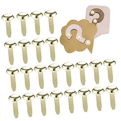 ORFOFE 300Stücke Metall Brads Rundkopf Klammern für Schule Büro Scrapbooking Basteln DIY Vielseitige Befestigungsstifte von ORFOFE