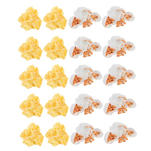 ORFOFE Stilvolle Popcorn-Verzierungen 30 Stück Popcorn-Aufkleber Aus Kunstharz Ideal Für Dekoration Und Landschaftsgestaltung von ORFOFE