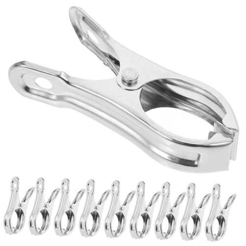 ORFOFE 36 Stück Teiliges Robustes Gewächshaus Klemmen aus Edelstahl Windfeste Pflanzenclips für Tomatenreben Einfach Verstellbare Gartenclips zur Befestigung von Gartennetzen und von ORFOFE