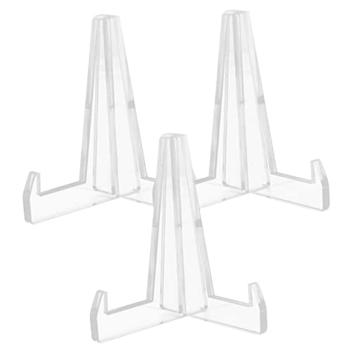 ORFOFE 3pcs Jade Platte Keramik Display-ständer Acryl Kunstwerk Rack Elegante Bild Für Büro von ORFOFE