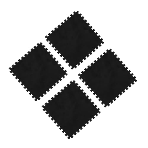 ORFOFE 4 STÜCKE Teiliges Flauschige Eva Bodenmatten rutschfeste Atmungsaktive Tatami Sitzkissen für Zuhause Büro und Auto mit Praktischem Randschutz von ORFOFE