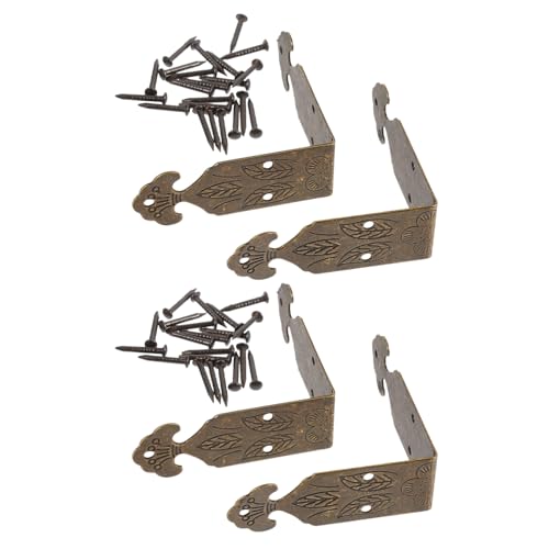ORFOFE 4 Sätze Antike Messing Eckenschützer Mittelgroß Kupferbeschichtet Vintage Möbel Kantenschutz für Schmuck Aufbewahrungsboxen Retro Dekorative Eckschutzleisten Langlebig und Einfach ORFOFE 4 Sätze Antike Messing Eckenschützer Mittelgroß Kupferbeschichtet Vintage Möbel Kantenschutz für Schmuck Aufbewahrungsboxen Retro Dekorative Eckschutzleisten Langlebig und Einfach von ORFOFE