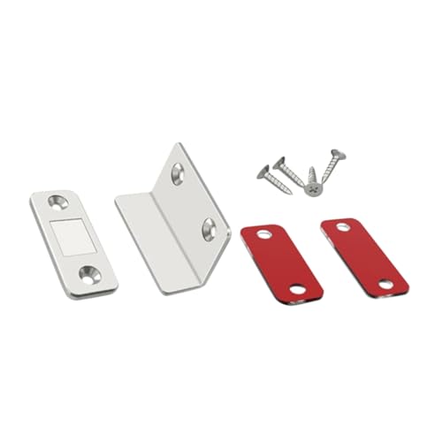 ORFOFE 4 Sätze Magnetischer Schranktürverschluss aus Kaltgewalztem Stahl Rostfrei Einfache Montage mit Schrauben oder Klebeband Geeignet für Küchenschränke Möbel und Schützt vor von ORFOFE