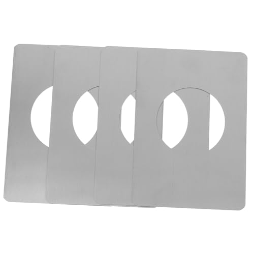 ORFOFE 4 Stück Edelstahl Tür Reparaturplatte für Holzschlösser Türgriff Verstärkung Kratzschutz Einfache Montage Silber ORFOFE 4 Stück Edelstahl Tür Reparaturplatte für Holzschlösser Türgriff Verstärkung Kratzschutz Einfache Montage Silber von ORFOFE