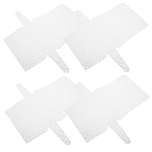ORFOFE 4 Stück Kunststoff Mesh Leinwandblätter für Häkelprojekte Vielseitige und Robuste Blätter für Handarbeiten für Taschenherstellung und Stickerei Tragbar und Leicht zu von ORFOFE