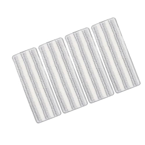 ORFOFE 4 Stück Mikrofaser Mop Pads mit Streifenhärtefasern Selbstklebend Waschbare Wischmopp bezüge für Holz Fliesenböden Wiederverwendbar Rechteckige Reinigungstücher für Feucht ORFOFE 4 Stück Mikrofaser Mop Pads mit Streifenhärtefasern Selbstklebend Waschbare Wischmopp bezüge für Holz Fliesenböden Wiederverwendbar Rechteckige Reinigungstücher für Feucht von ORFOFE