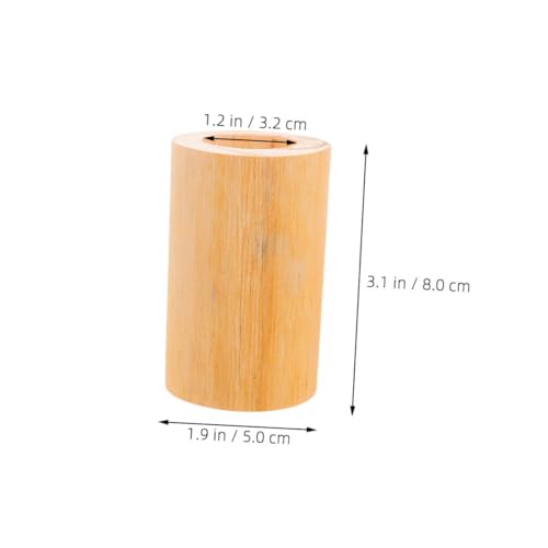 ORFOFE 4 Stück Möbel erhöhung aus Naturbelassenem Holz Hohe Rutschfeste Zylinder pads mit Innendurchmesser für Couch Sofa Schreibtisch und Tischbeine Stabile Möbelstützen von ORFOFE