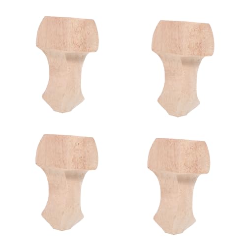 ORFOFE 4 Stück Möbelfüße aus Langlebigem Gummiholz Stabile Holzbeine für Sofa Tisch Stuhl Tv Schrank Couchtisch und DIY Möbel Zubehör von ORFOFE