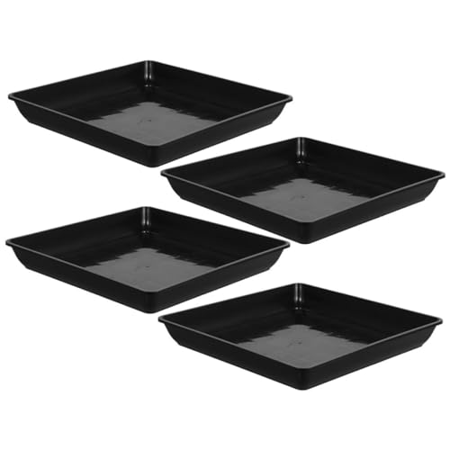ORFOFE 4 Stück Pflanzuntersetzer Robustem Kunststoff Wasserablauftrays für Blumentöpfe für Drinnen und Draußen Schwarz Langlebig und Vielseitig Einsetzbar ORFOFE 4 Stück Pflanzuntersetzer Robustem Kunststoff Wasserablauftrays für Blumentöpfe für Drinnen und Draußen Schwarz Langlebig und Vielseitig Einsetzbar von ORFOFE