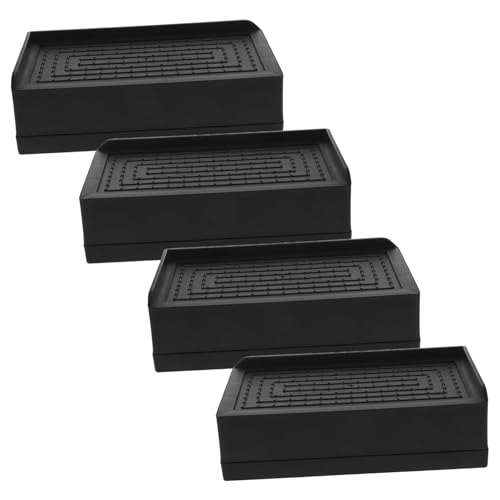 ORFOFE 4 Stück Schwere Möbelheber Möbelerhöhung Betthöher Tischbeinerhöhung Sofahöher für Bett Couch Schrank Kühlschrank Flexible Nutzung Zusätzlicher Stauraum Einfache Montage ohne von ORFOFE