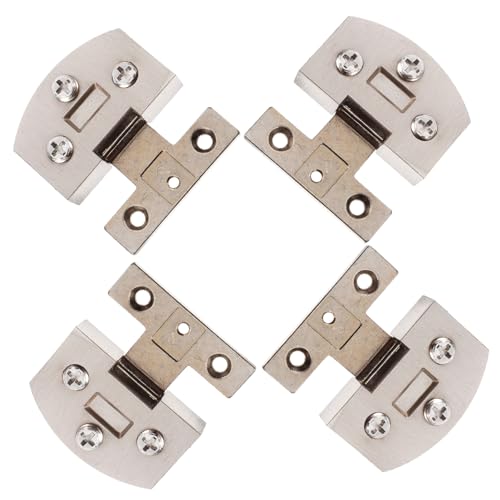 ORFOFE 4 Stück Teiliges Edelstahl Glas Duschtür Scharnier Gebürstet Geräuscharm Sicherer Halt Einfache Montage Platzsparend für Rahmenlose Glas Duschtüren Badezimmer ORFOFE 4 Stück Teiliges Edelstahl Glas Duschtür Scharnier Gebürstet Geräuscharm Sicherer Halt Einfache Montage Platzsparend für Rahmenlose Glas Duschtüren Badezimmer von ORFOFE