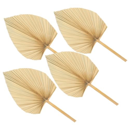 ORFOFE 4 Stück Teiliges Getrocknete Palmenblätter Fächer Natürliches Deko Ornament für Hochzeit Party Wandkunst Boho Stil für Vasen Blumenarrangements und Wohnraumgestaltung von ORFOFE
