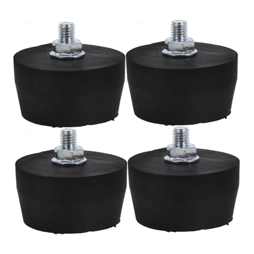 ORFOFE 4 Stück Teiliges Gummifußpad für Kompressor Vibrationsdämpfer Rutschfest Stoßabsorbierend Geeignet für Kleine Luftkompressoren und Generatoren von ORFOFE