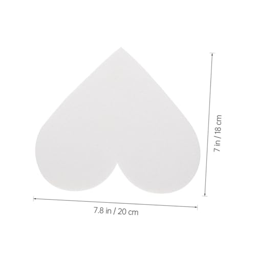 ORFOFE 4 Stück Teiliges Herzförmiges Schaumstoffmodell Höhe Wiederverwendbar Für Hochzeitstorten Dekoration Fondant Übung Backzubehör von ORFOFE