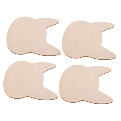 ORFOFE 4 Stück Teiliges Holzscheiben Katzenkopf Unbemalte DIY Holz-ausschnitte Robuste Handgefertigte Holzverzierungen für Basteln und Dekoration Langlebig und Sicher ORFOFE 4 Stück Teiliges Holzscheiben Katzenkopf Unbemalte DIY Holz-ausschnitte Robuste Handgefertigte Holzverzierungen für Basteln und Dekoration Langlebig und Sicher von ORFOFE