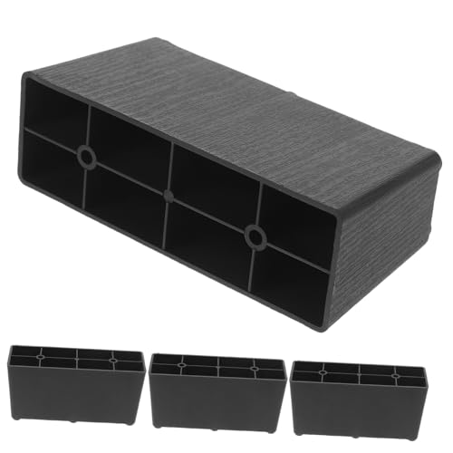 ORFOFE 4 Stück Teiliges Kunststoff Möbelbeine Möbel erhöhung für Sofa Stuhl Bett Rahmen Langlebige Leichte Feuchtigkeitsresistente Möbelfüße zur Praktischen Höhenanpassung von ORFOFE