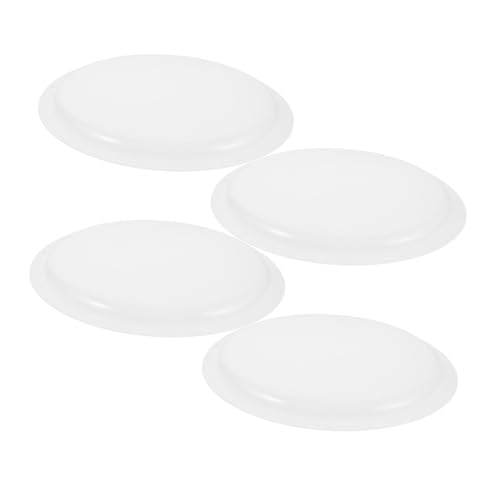 ORFOFE 4 Stück Teiliges Led-deckenlicht-abdeckungsset Runde Kunststofflampenschirme mit Anti-gleißschutz Halbrunde Diffusor-abdeckungen für Schlafzimmer Bürobeleuchtung Einfache Montage von ORFOFE