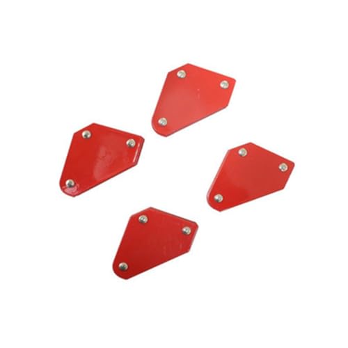 ORFOFE 4 Stück Teiliges Mini Magnet Schweißhalter in Pfeilform Starke Haltekraft für Winkel Multifunktional für Schweißen Löten Montage Kompakt und Tragbar Rot von ORFOFE