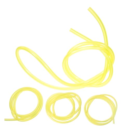 ORFOFE 4 Stück Teiliges PVC Benzinschläuche Kraftstoffleitung Vielseitig für Motorsägen Laubbläser Motoren Langlebig Flexibel Einfache Installation von ORFOFE