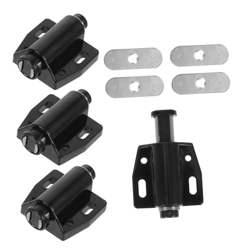 ORFOFE 4 Stück Teiliges Push to open Türmagnetverschluss aus Robustem Edelstahl Starker Magnetverschluss für Küchen Kleiderschrank Badezimmertüren Magnetische Druckverriegelung für von ORFOFE