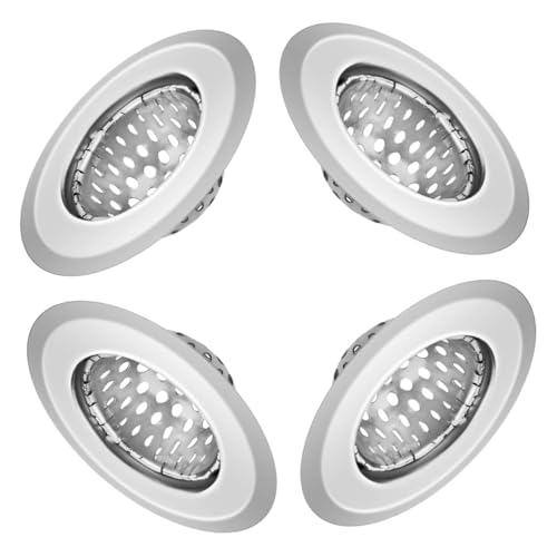 ORFOFE 4 Stück Teiliges Spülbecken Sieb Rostfreier Küchen Abflussfilter mit Feinem Filtersieb Installieren Verhindert durch Speisereste und Fett Langlebig und Korrosionsbeständig von ORFOFE