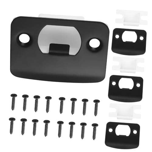 ORFOFE 4 Stück Teiliges Türschloss Stoßplatte aus Edelstahl Robuste Deadbolt Abdeckung mit Präziser Verarbeitung Langlebig und Vielseitig Einsetzbar für Wohn und Geschäftstüren von ORFOFE
