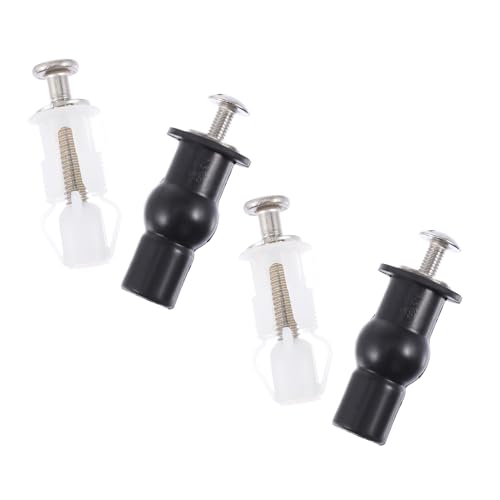 ORFOFE 4 Stück Teiliges Wc sitz Befestigungsset aus Robustem Nylon mit Gummimanschetten Langlebige Toilettensitz Schrauben für Einfache Montage und Sichere Fixierung von Toilettendeckel von ORFOFE