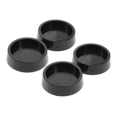 ORFOFE 4 Stück Teiliges rutschfeste Gummi Möbelrollenuntersetzer Caster Cups Stuhl Radstopper Bodenschutz für Holz Parkett Fliesen Teppich Geeignet Langlebig Stabil von ORFOFE