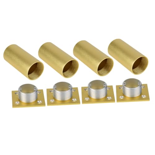 ORFOFE 4 Stück Verstellbare Möbelbeine aus Aluminiumlegierung Dicke Runde Metallfüße für Sofa Schrank Tisch und DIY Möbel Teiliges Langlebige Möbelfüße in von ORFOFE