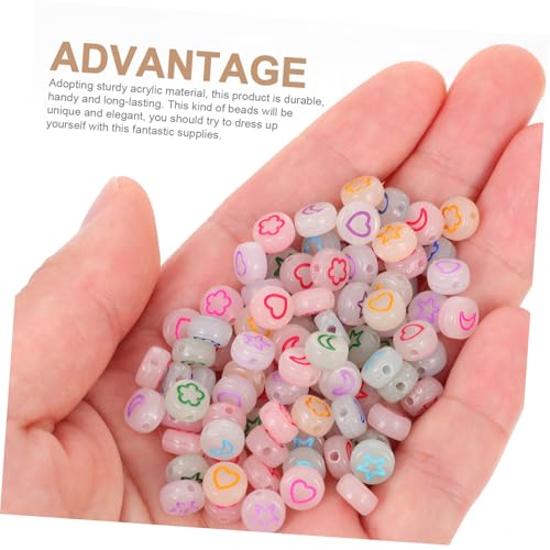 ORFOFE 400 Stück Acryl Spacer Perlen Leuchtende Runde Halbtransparente DIY Bastelperlen für Schmuckherstellung Bunte Nachtlicht Perlen für Armbänder und Handgemachte Accessoires ORFOFE 400 Stück Acryl Spacer Perlen Leuchtende Runde Halbtransparente DIY Bastelperlen für Schmuckherstellung Bunte Nachtlicht Perlen für Armbänder und Handgemachte Accessoires von ORFOFE