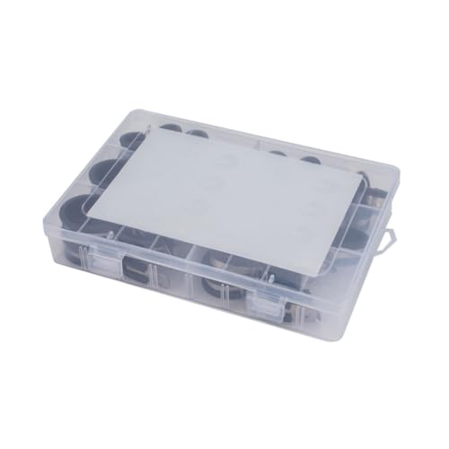 ORFOFE 42 Stück Teiliges Edelstahl Kabelschellen mit Gummieinlage Korrosionsbeständige Rohrschellen für Kabel Schläuche und Leitungen Rostfrei Öl und Vielseitig Einsetzbar für Auto Boot von ORFOFE
