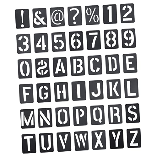ORFOFE 42 Stück Teiliges Wiederverwendbares Schablonen aus Hochwertigem Alphanumerische Buchstaben und Zahlen für DIY Malerei Musterzeichnung und Kreative Bastelprojekte für Erwachsene ORFOFE 42 Stück Teiliges Wiederverwendbares Schablonen aus Hochwertigem Alphanumerische Buchstaben und Zahlen für DIY Malerei Musterzeichnung und Kreative Bastelprojekte für Erwachsene von ORFOFE