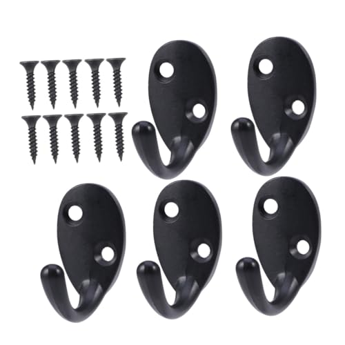 ORFOFE 5 Stück Haken aus Zinklegierung Holzkohle Kleiderschrank Kleiderhaken modern Aufhänger Garderobenhaken Wandhaken für Badezimmer Wandmontagehaken Wandhaken für Mäntel Schwarz ORFOFE 5 Stück Haken aus Zinklegierung Holzkohle Kleiderschrank Kleiderhaken modern Aufhänger Garderobenhaken Wandhaken für Badezimmer Wandmontagehaken Wandhaken für Mäntel Schwarz von ORFOFE