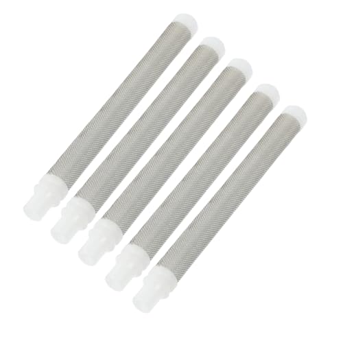ORFOFE 5 Stück Teiliges Airless Spritzgerät Filter aus Edelstahl Hochpräzise Farbsprühfilter für Lackiergeräte Langlebig und Einfach zu Ersetzen Geeignet als Ersatzteil für Airless von ORFOFE