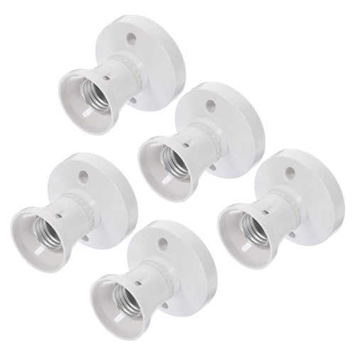 ORFOFE 5 Stück Teiliges Lampensockel Adapter für Deckenleuchten Einfache Installation Kompatibel mit Diversen Leuchtmitteln Sicherer Lampenhalter für Küche Schlafzimmer Werkstatt und ORFOFE 5 Stück Teiliges Lampensockel Adapter für Deckenleuchten Einfache Installation Kompatibel mit Diversen Leuchtmitteln Sicherer Lampenhalter für Küche Schlafzimmer Werkstatt und von ORFOFE