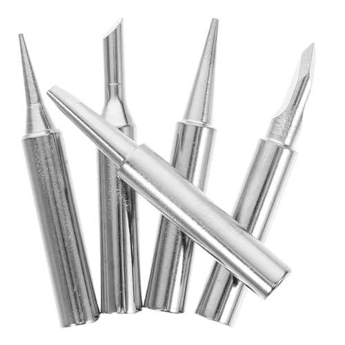 ORFOFE 5 Stück Teiliges Lötspitzen Set aus Reinem Kupfer Langlebig und Verschleißfest Präzise Wärmeleitung für Vielseitige Lötarbeiten Ersatz lötspitzen Kompatibel mit Gängigen von ORFOFE